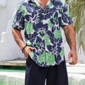 Men Plus Size Shirt Sets